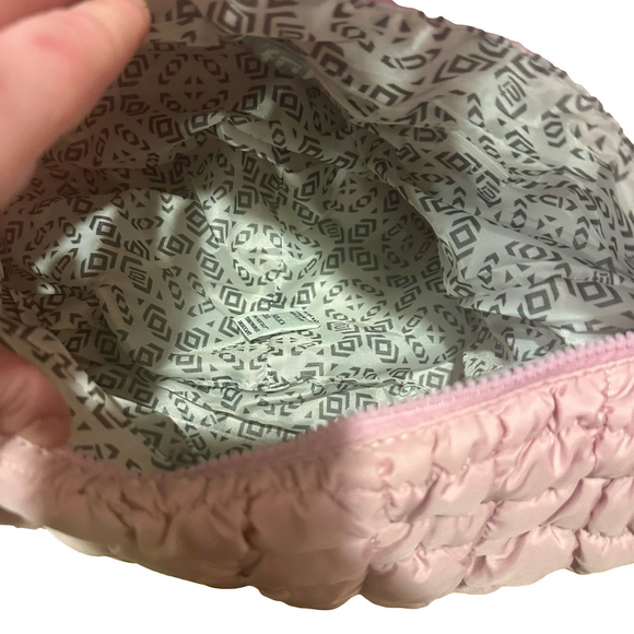 FUL and Justin Timberlake - Quilted Puffer Bag in Berry Pink - NEW WITH TAGS - Picture 3 of 11